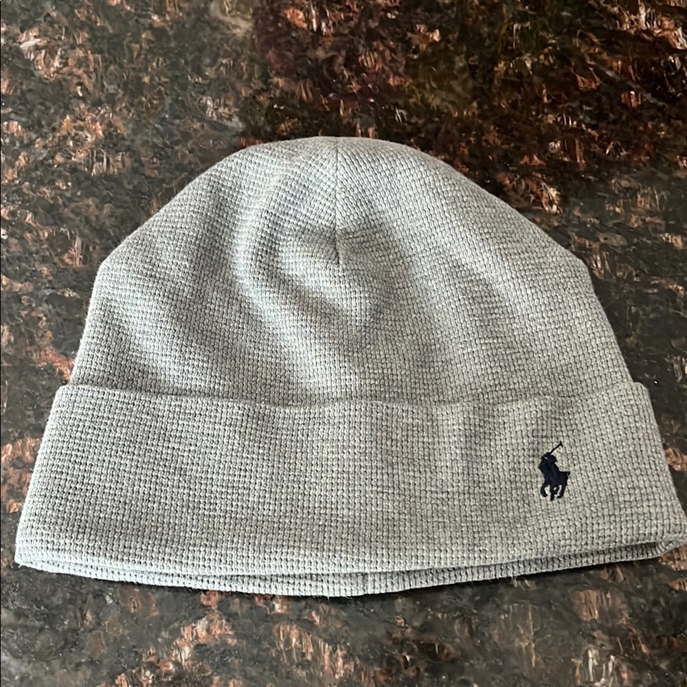 Ralph Lauren Polo Unisex Gray Beanie Hat